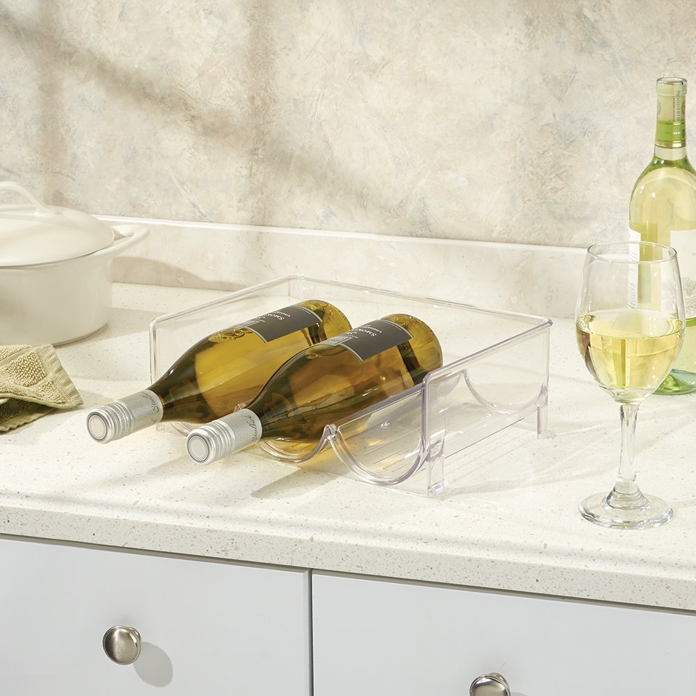 InterDesign Stackable 3 Bottle Wine Rack, Clear , New, Free Shipping eBay