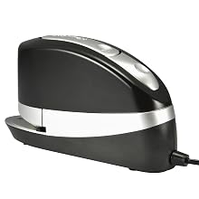 Stanley Bostitch Full Strip Electric Stapler with Staple Storage Extra Wide Paper Guide and AntiJam Mechanism, 20 Sheet Capacity (20SUITE-BLK)