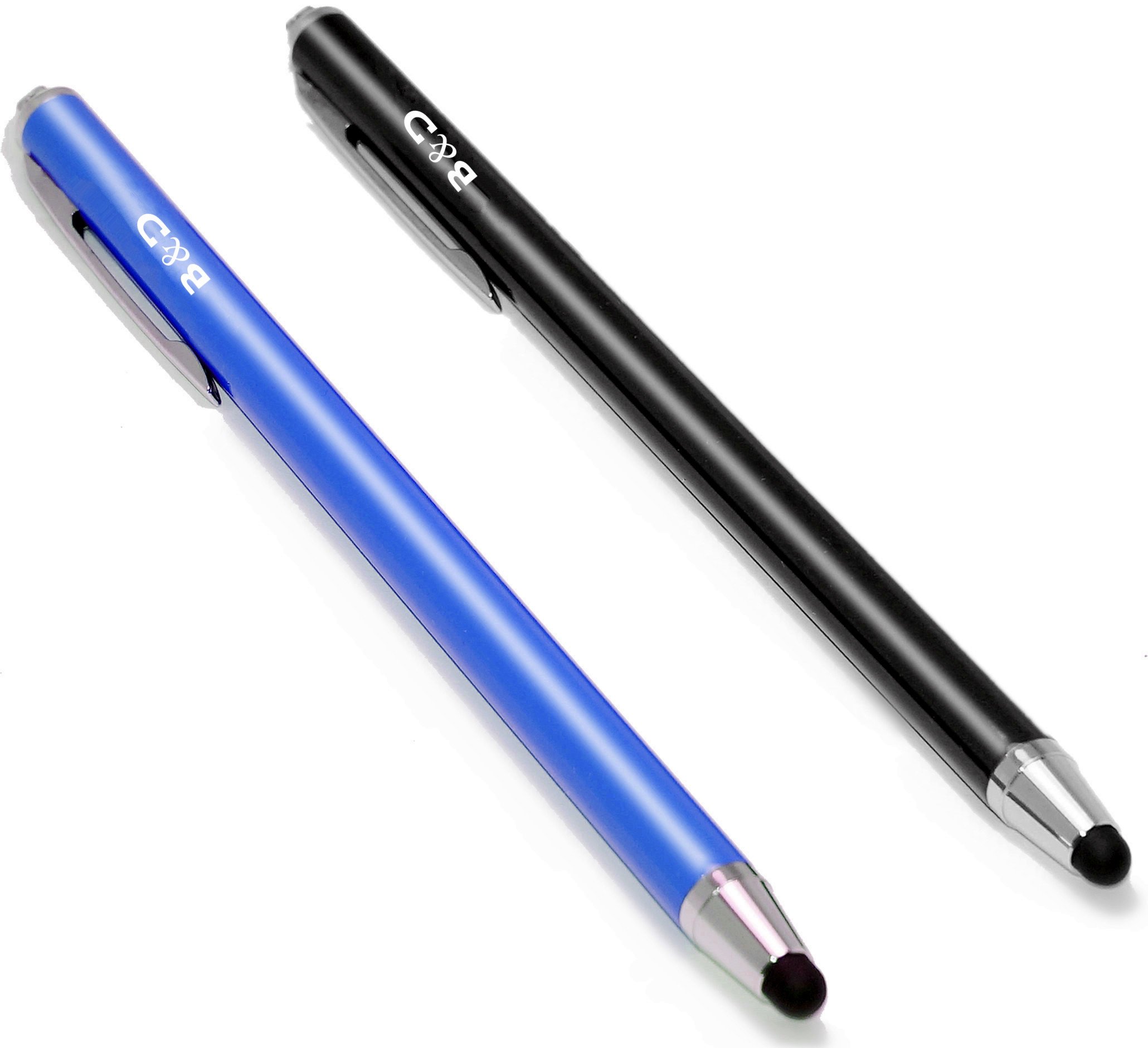 Bargains Depot 2 Pcs 0.18 inch Rubber Tip Series 5.5"L Stylus Pens for