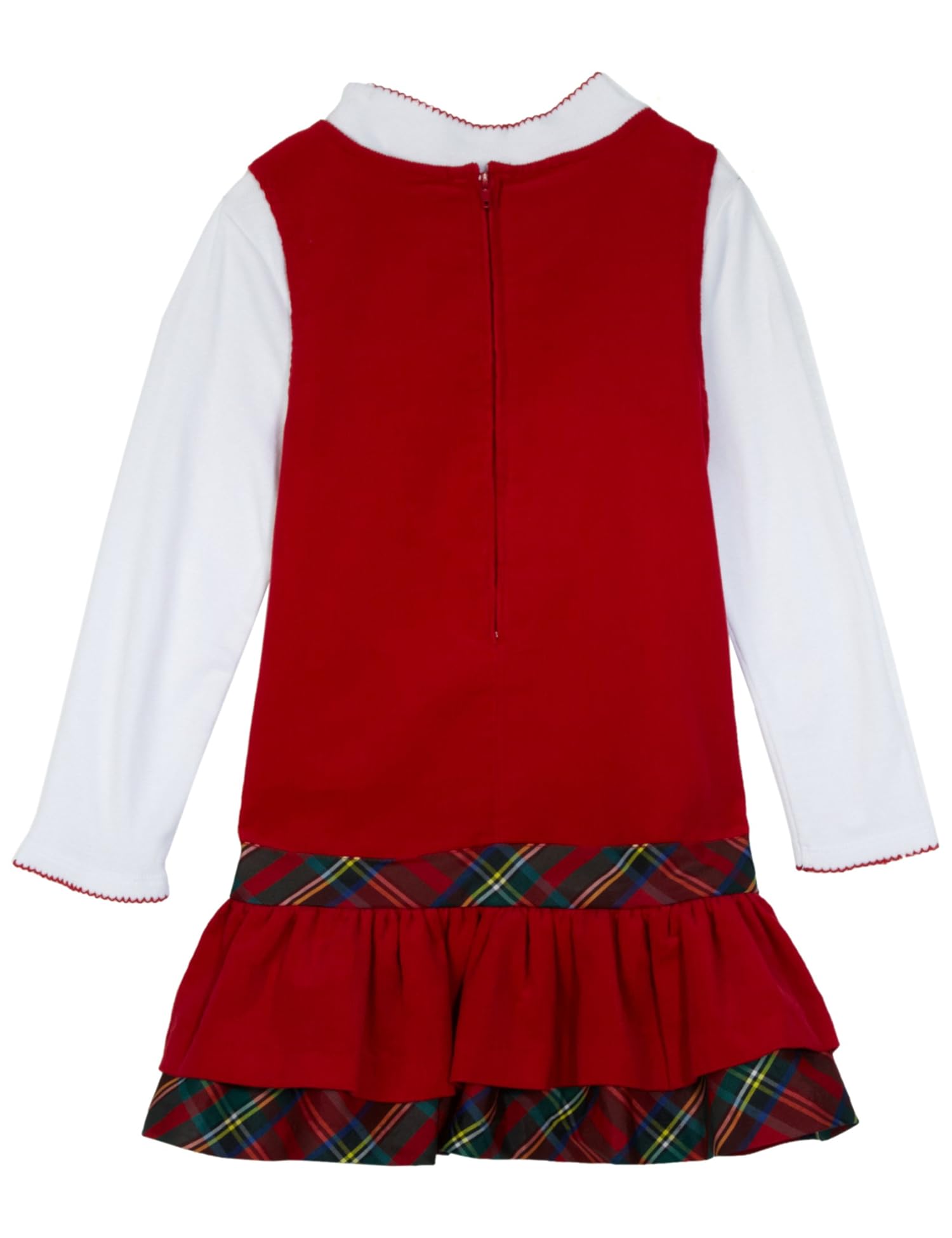 Corduroy Jumper Set With Sequin Tree Applique Corduroy Jumper Set With Sequin Tree Applique