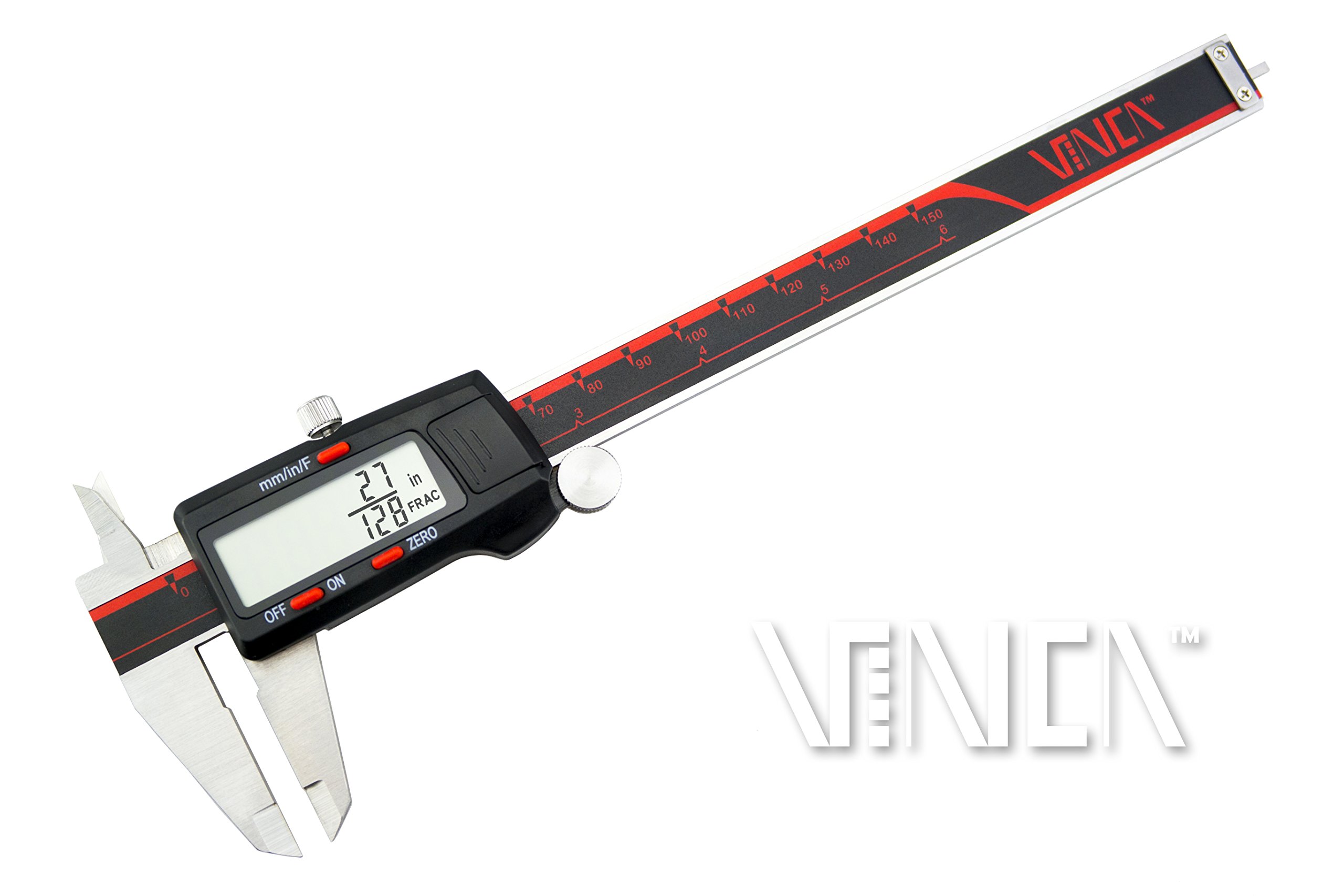 Digital Electronic Caliper LCD Inch Metric Fractions Conversion