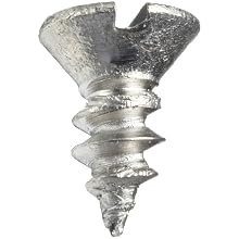 Stainless Steel Self Tapping Screw, Flat Head, Slotted Drive