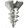Stainless Steel Self Tapping Screw, Flat Head, Slotted Drive