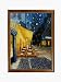 Art Reproduction Oil Painting - Cafe Terrace at Night with Verona Cafe - Coffee Brown...