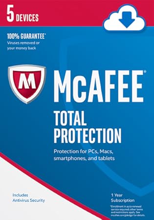 McAfee 2017 Total Protection - 5 Devices [Online Code]