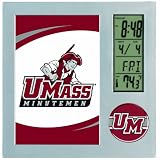 NCAA UMASS Minuteman Digital Desk Clock Picture Frame