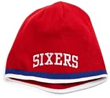 NBA Men's Reversible Knit Hat - Kc35Z, Philadelphia 76Ers, One Size , Philadelphia 76Ers , Blue/Red