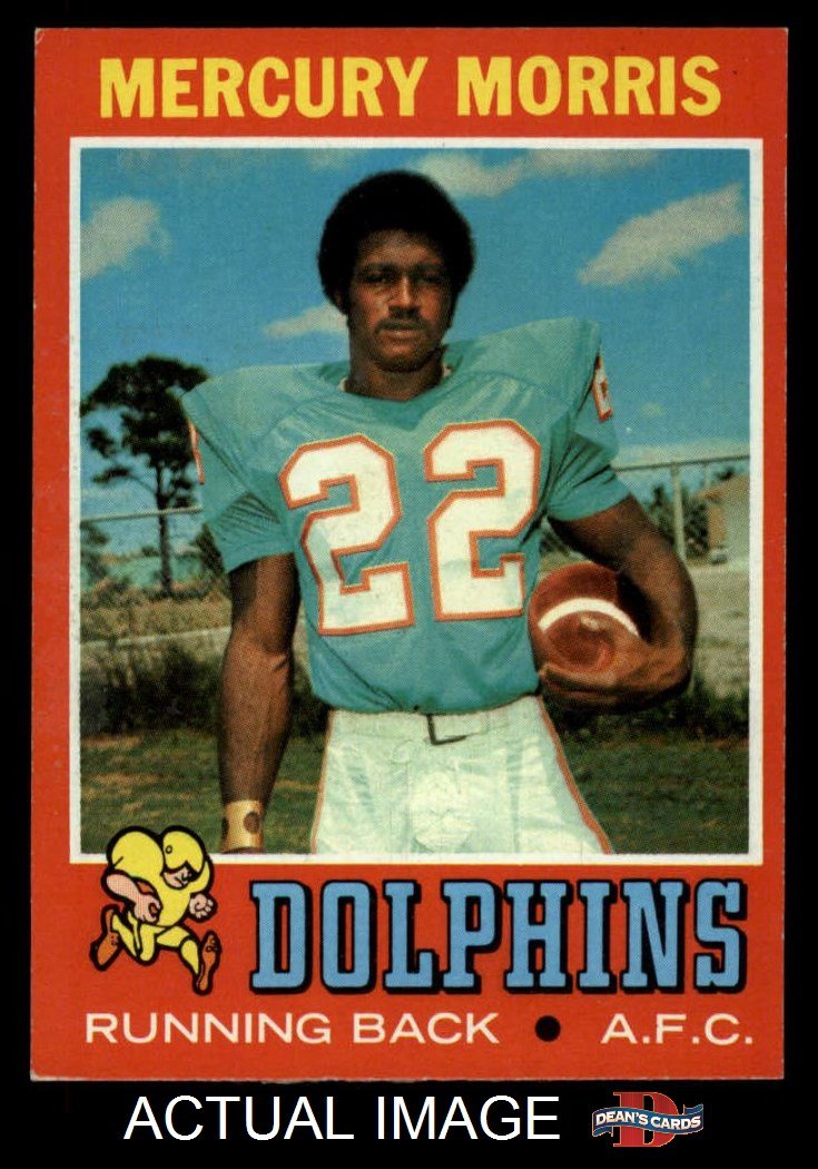 1971 Topps # 91 Mercury Morris Miami Dolphins (Football Card ... 1971 Topps # 91 Mercury Morris Miami Dolphins (Football Card ...
