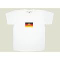 T-Shirt mit Flagge Deutschland DDR, wei�, Gr��e XL
