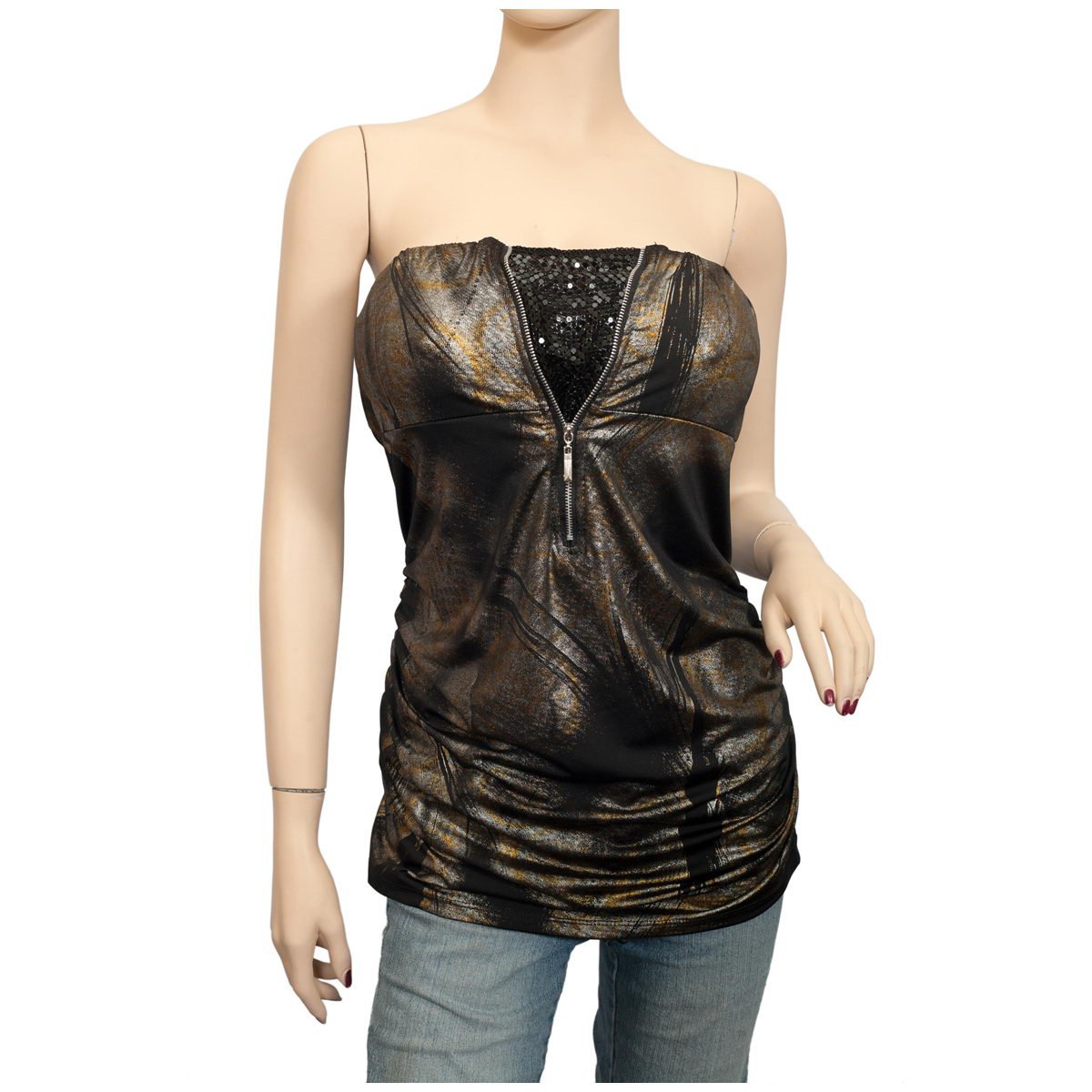 Gorgeous Looking Strapless Unique Tops With Attractive Designs