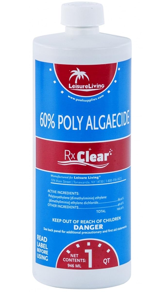 Rx Clear Swimming Pool Algaecide 60 Plus (4 Pack)