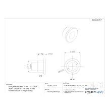 Bunting Bearings EF040604 1/4" Bore x 3/8" OD x 1/4" Length 1/2" Flange OD x 1/16" Flange Thickness Powdered Metal SAE 841 Flanged Bearings