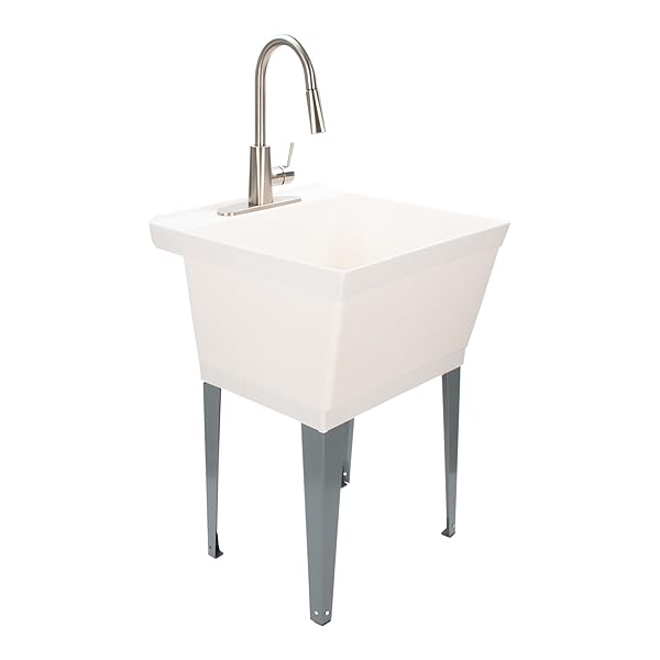 Laundry Sink Utility Tub With High Arc Stainless Steel Kitchen