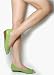 TMR Cute Trendy Low Heel Flats Shoes, 7, Natural Green