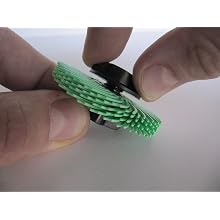 JoolTool Tapered Mandrel Right Handed Thread Plastic Hub, For 3M Radial Bristle Brushes