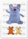 Funny Monster Hot Water Bottle by Fashy (Assorted Colors) - Made in Germany