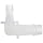 Value Plastics L100/080-6 Elbow Reduction Tube Fitting with 500 Series Barbs, 3/4" (19.0 mm) and 1/2" (12.7 mm) ID Tubing, Natural Polypropylene (25-Pack)