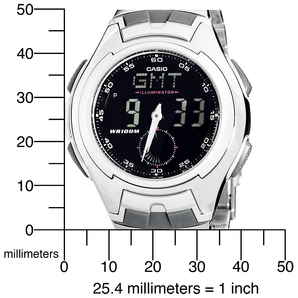 Casio Men’s AQ160WD-1BV Ana-Digi Electro-Luminescent Sport Watch$29.00