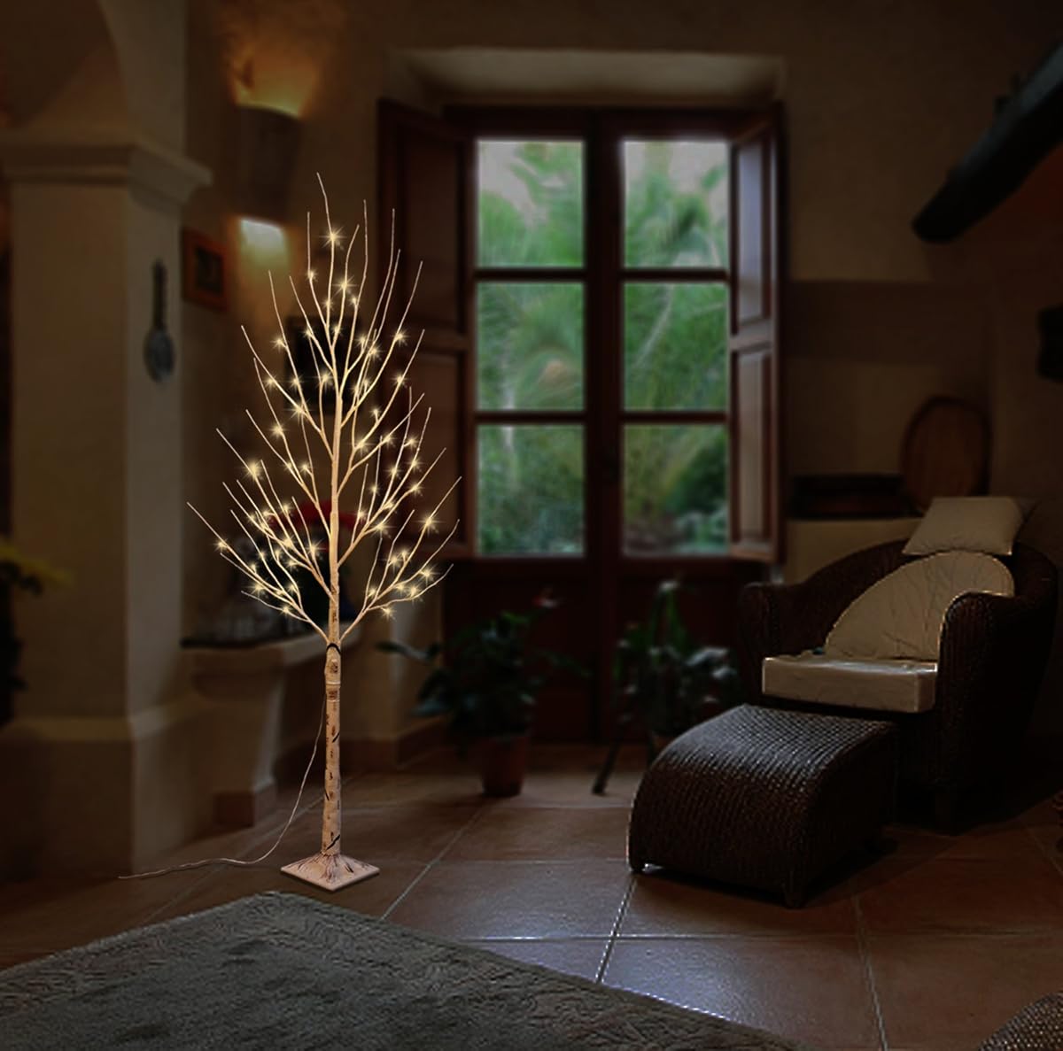 EAMBRITE Warm White LED Tree Light Winter Wedding Home Decorative Tree