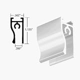 C.R. LAURENCE 3800516 CRL Satin Silver 98 Hanger Rail