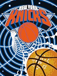 New York Knicks Colorful Raschel Blanket Throw - NBA Basketball Fan Shop Sports Team Merchandise