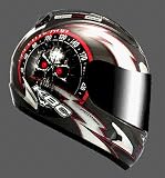 KBC FORCE RR HELMET SPEED DEMON GUNMETAL/RED/BLACK MD 838942
