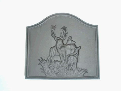 Small Black Cast Iron Deer Fireback 71xEx5tIvIL Small Black Cast Iron Deer Fireback