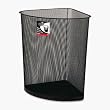 Rolodex 84520 Nestable wire mesh corner can, black, 11-5/8w x 11-5/8d x 15-1/8h