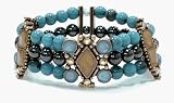 Turquoise Fashion Magnetic Bracelet, Adjustable - 1 bracelet
