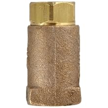 Dixon 61-102 Brass Ball Cone Check Valve, 3/8" NPT Female