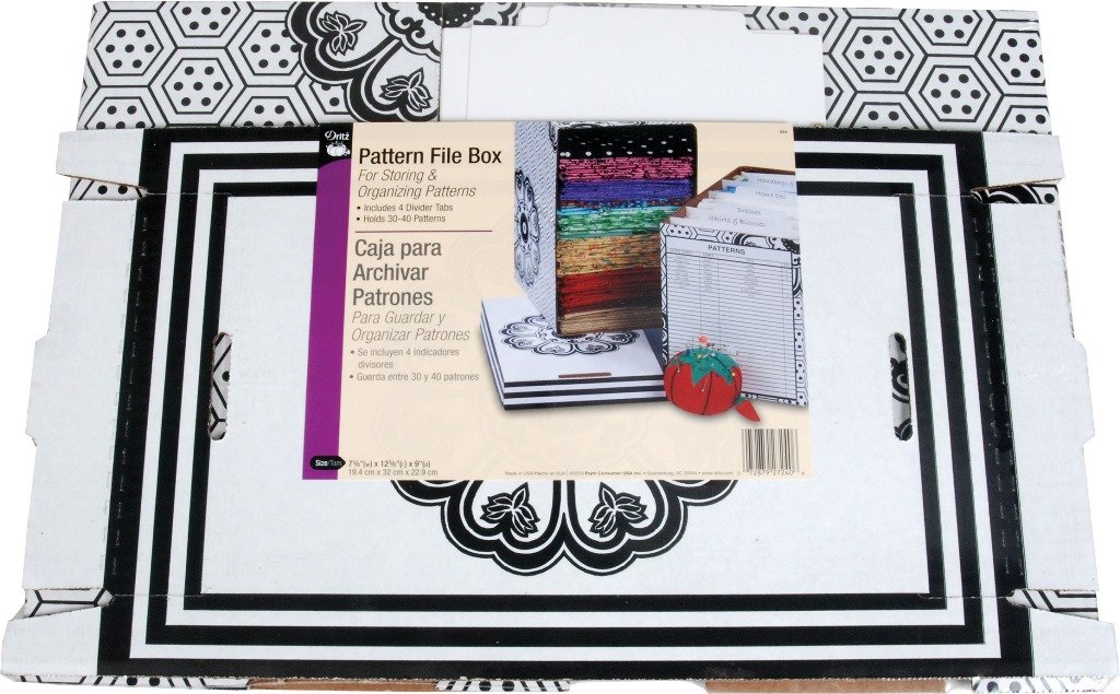 Amazon.com: Dritz Pattern File Box for Sewing Products: Arts ...