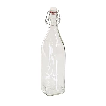 【クリックで詳細表示】Bormioli Rocco (ボルミオリ・ロッコ) スイング ボトル 1L 3.14720： ホーム＆キッチン