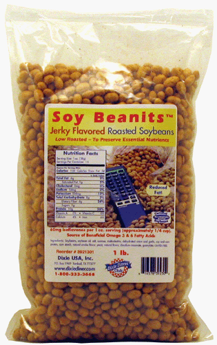 Dixie Carb Counters Soy Beanits Roasted Jerky Soybeans 10 oz. bag