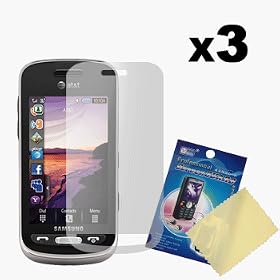 Three LCD Screen Guards / Protectors for Samsung Solstice SGH-A887