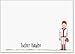 Brunette Baseball Boy Flat Card Stationery