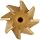Niagara Cutter CH126 Single Angle Shank Type Chamfering Cutter, High Speed Steel, Uncoated (Bright), Weldon Shank, 60 Degree Angle, 1" Cutter Diameter, 10 Tooth, 7/16" Width