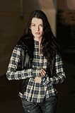 Kettle Black Flannel Babydoll Shirt in Blue, Red and Tan