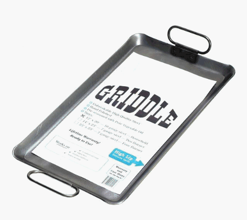 Rocky Mountain UGT-RM1220 2-Burner Home-Camping Griddle - 12 inch X 20 inch