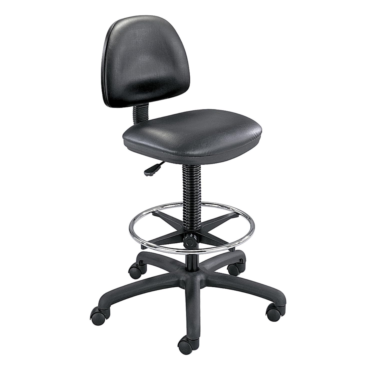 Safco Precision Vinyl Extended Height Chair with Footring Adjustable