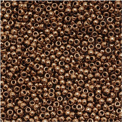 Toho Round Seed Beads 15/0 #221 'Bronze' 8 Gram Tube