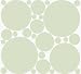 Baby : 71 Huge Light Green Polka Dots Circles Nursery Decor Stickers