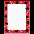 Red Grad Hats - Graduation Letterhead