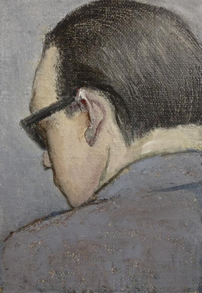 Man in Shades by Patricia Terrell-Oneal: Amazon Art: Oil Paintings