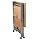 Oasis Concepts Stainless Steel/Wood Folding Kitchen Island, Natural