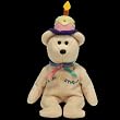 TY Beanie Babies Happy Birthday  - Birthday Beanie Bear