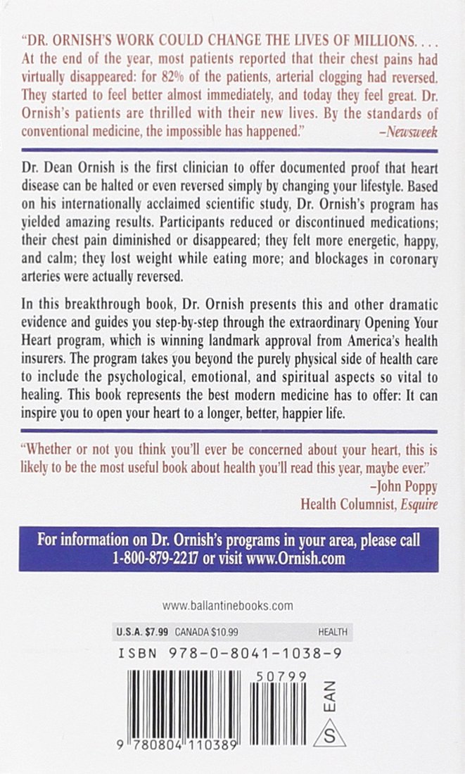 Dr. Dean Ornish's Program for Reversing Heart Disease: The Only ... Dr. Dean Ornish's Program for Reversing Heart Disease: The Only ...