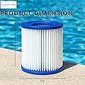 Nispira 58093E Replacement for Bestway Flowclear Type I Cartridge Pool Filter