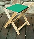 Blue Ridge Chair Works - FSCH04WF - Deluxe Folding Stool Outdoor Portable Stool - Forest Green -