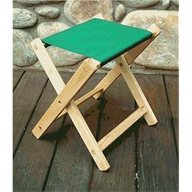 Blue Ridge Chair Works - FSCH04WF - Deluxe Folding Stool Outdoor Portable Stool - Forest... by 
