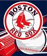 Boston Red Sox Royal Plusch Raschel Throw Blanket - MLB Baseball Fan Shop Sports Team Merchandise
